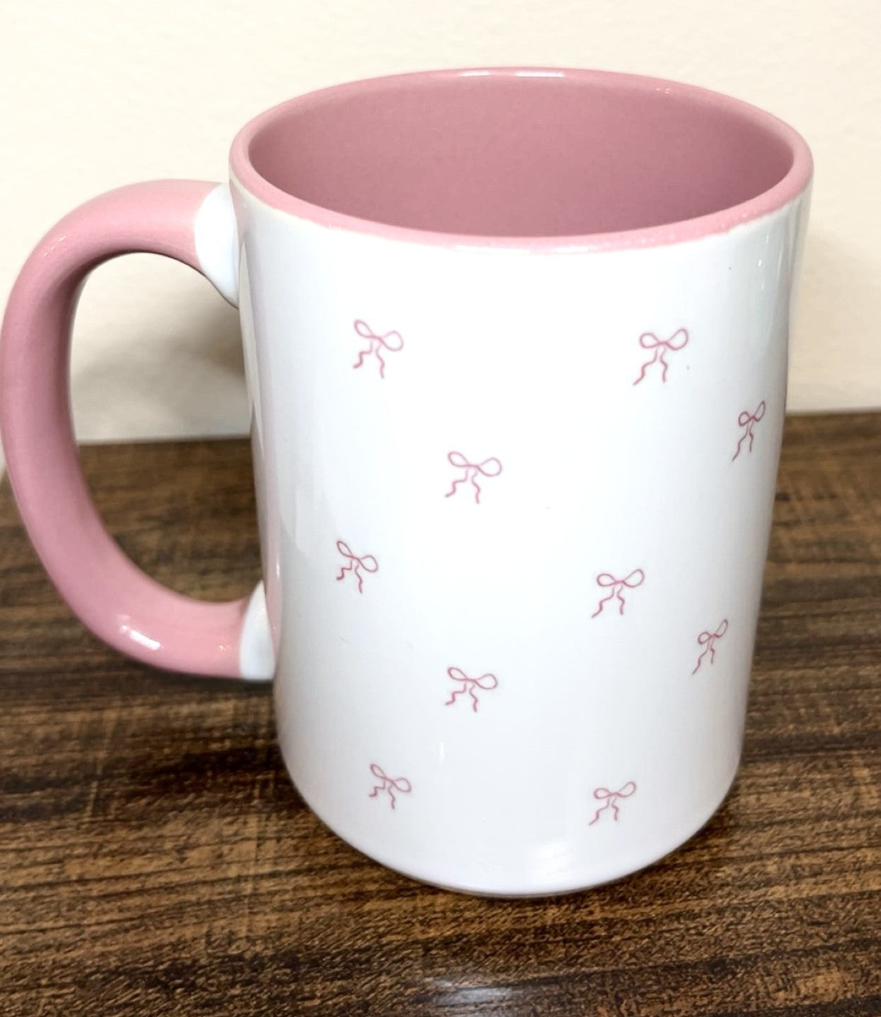 Pink Bow Pattern Mug