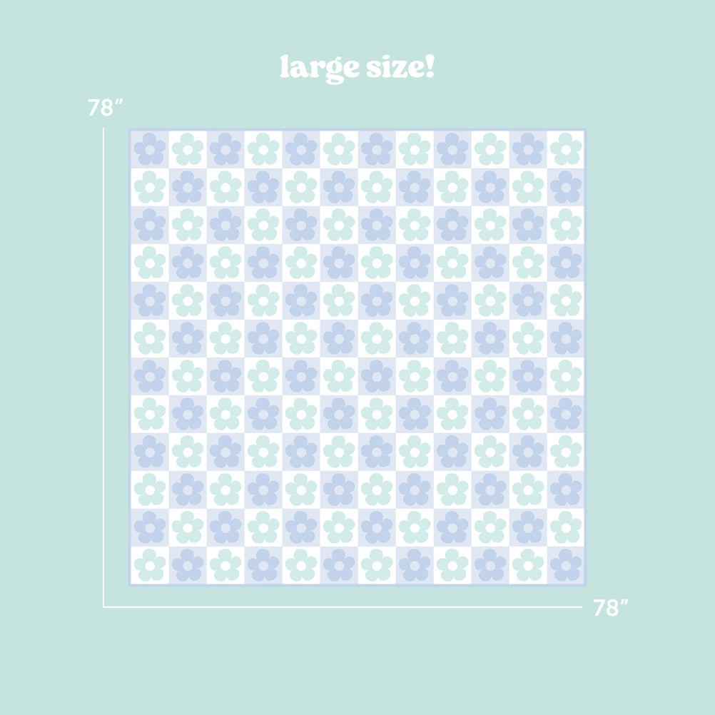 On-The-Go Quilted Flower Blanket