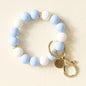 Keychain Wristlet Light Blue